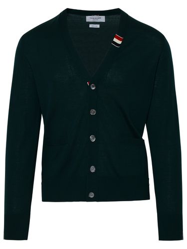 Thom Browne Green Wool Cardigan - Thom Browne - Modalova