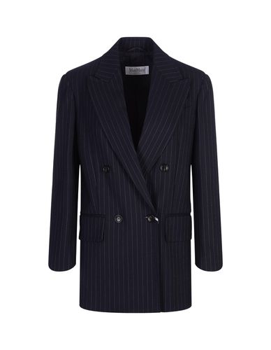 Max Mara Navy Blue Albany Blazer - Max Mara - Modalova