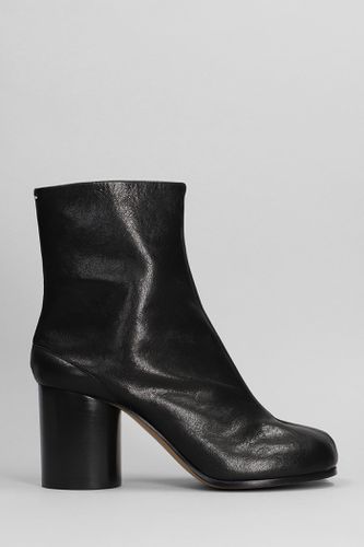 Tabi High Heels Ankle Boots In Leather - Maison Margiela - Modalova