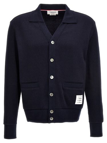 Thom Browne Navy Cotton Cardigan - Thom Browne - Modalova