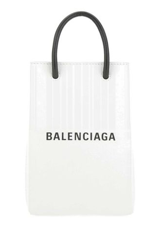 Balenciaga White Leather Phone Case - Balenciaga - Modalova