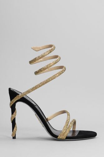 Black And Gold Margot Snake Sandal - René Caovilla - Modalova