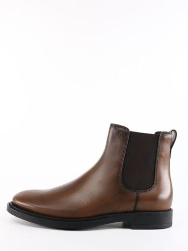 Tod's Leather Ankle Boot Brown - Tod's - Modalova