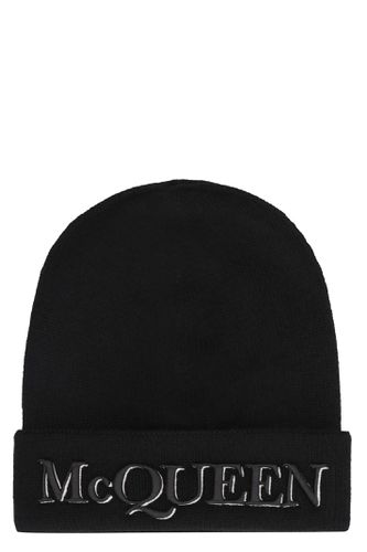 Logo Embroidered Knit Beanie - Alexander McQueen - Modalova