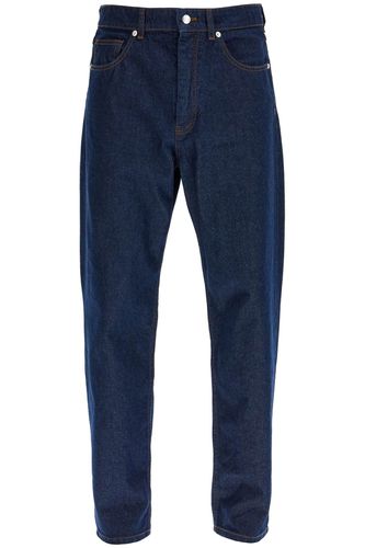 Lightweight Denim Straight Leg Jeans - Maison Kitsuné - Modalova