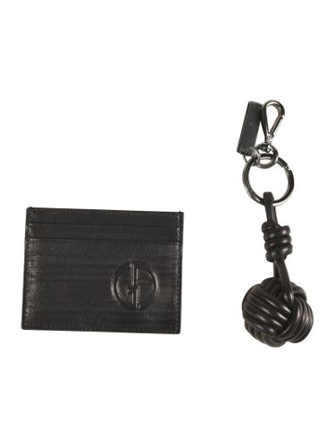 Logo Embossed Card Holder - Giorgio Armani - Modalova