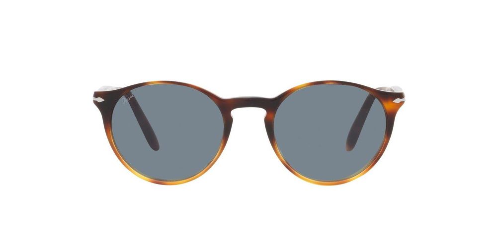 Tortoise Shell Round Frame Sunglasses - Persol - Modalova