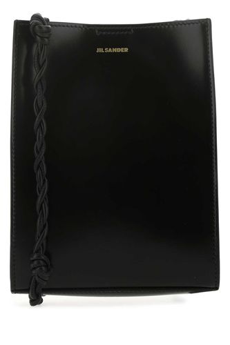 Black Leather Small Tangle Shoulder Bag - Jil Sander - Modalova