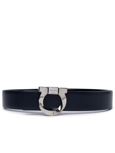 Gancini Midnight Leather Reversible Belt - Ferragamo - Modalova