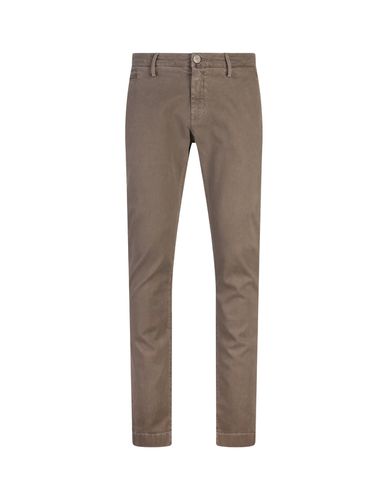 Bobby Slim Fit Trousers In Garment-dye Twill - Jacob Cohen - Modalova