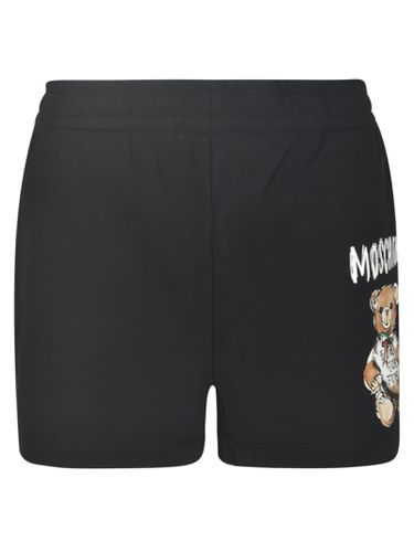 Moschino Logo Bear Shorts - Moschino - Modalova