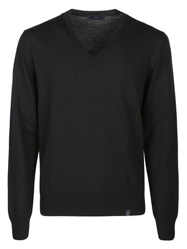 Fay V-neck Sweater - Fay - Modalova