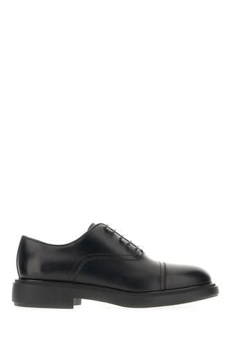 Black Leather Camden Lace-up Shoes - Ferragamo - Modalova