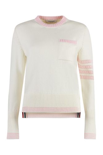 Cotton Crew-neck Sweater - Thom Browne - Modalova