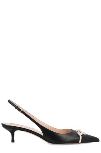 Bow Detailed Slingback Pumps - Valentino Garavani - Modalova