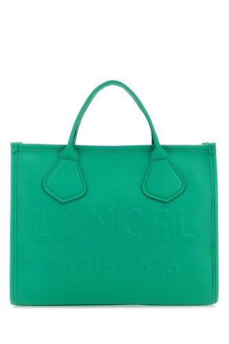 Emerald Green Leather Jour Medium Shopping Bag - Lancel - Modalova