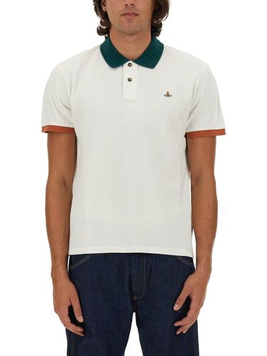 Orb Embroidered Short-sleeved Polo Shirt - Vivienne Westwood - Modalova