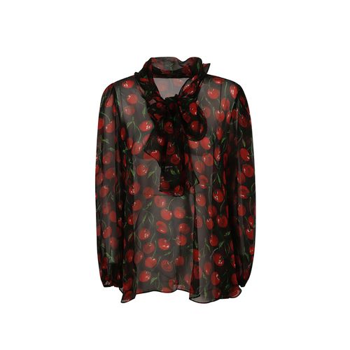 Dolce & Gabbana Silk Printed Top - Dolce & Gabbana - Modalova