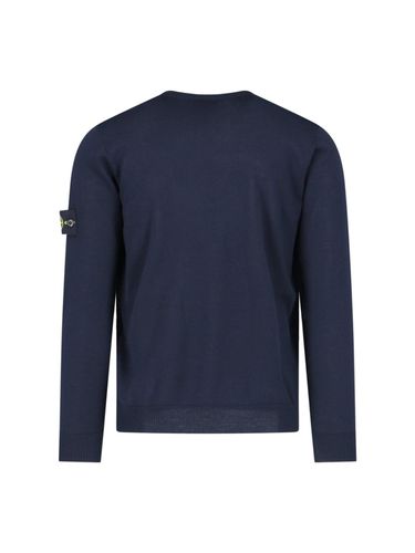 Stone Island Logo Crewneck Sweater - Stone Island - Modalova