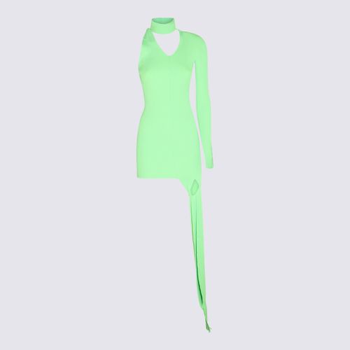 Green Neon Asymmetric Mini Dress - David Koma - Modalova