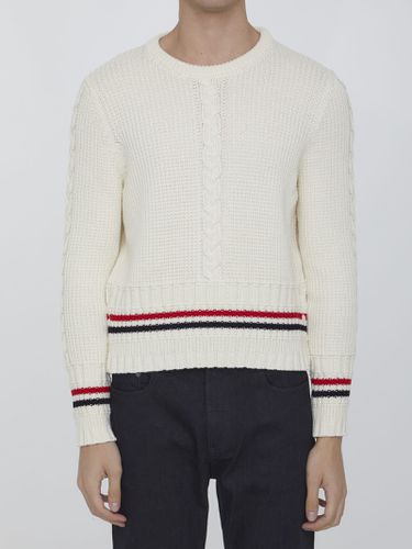 Thom Browne White Wool Jumper - Thom Browne - Modalova