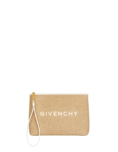 Givenchy Clutch In Natural Raffia - Givenchy - Modalova