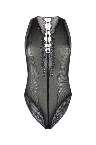 Saint Laurent Black Mesh Bodysuit - Saint Laurent - Modalova