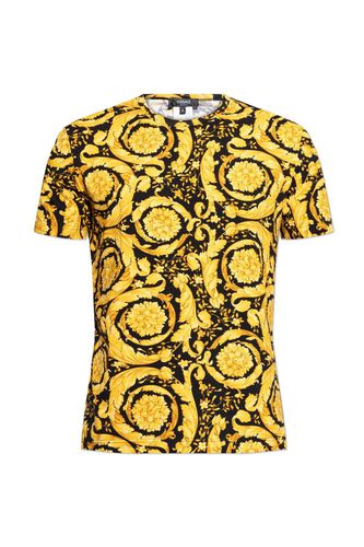 Barocco-printed Crewneck T-shirt - Versace - Modalova