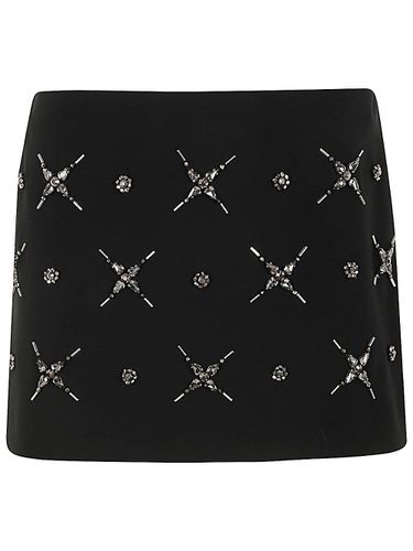 Embellished Double-layer Mini Skirt - Pinko - Modalova