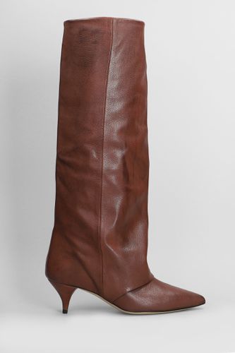 High Heels Boots In Leather Color Leather - Alchimia - Modalova