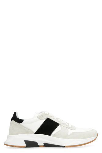 Leather And Fabric Low-top Sneakers - Tom Ford - Modalova