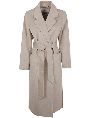 Celia Belted Double Face Coat - Ivy Oak - Modalova