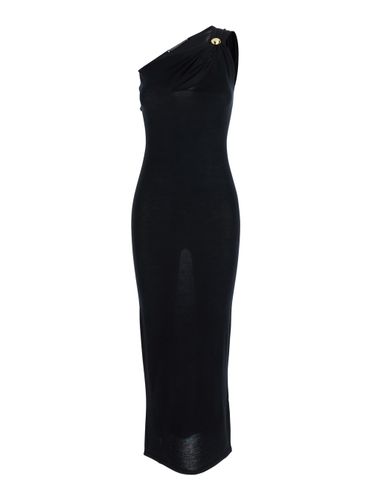 Long Dress With Jewel Detail On The Front In Viscose Blend Woman - Federica Tosi - Modalova