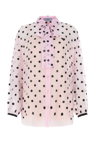 Prada Embellished Silk Shirt - Prada - Modalova