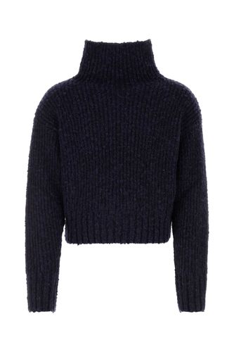 Midnight Blue Wool Blend Sweater - Ami Alexandre Mattiussi - Modalova