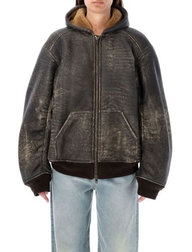 Balenciaga Hooded Shearling Bomber - Balenciaga - Modalova