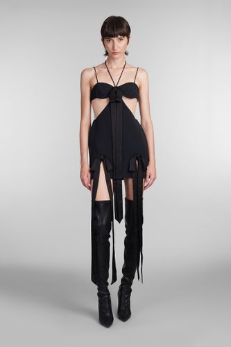 David Koma Dress In Black Viscose - David Koma - Modalova