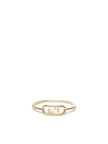 Fendi Brass Bracelet With Logo - Fendi - Modalova