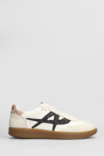 Sunset Sneakers In Leather And Fabric - Ash - Modalova