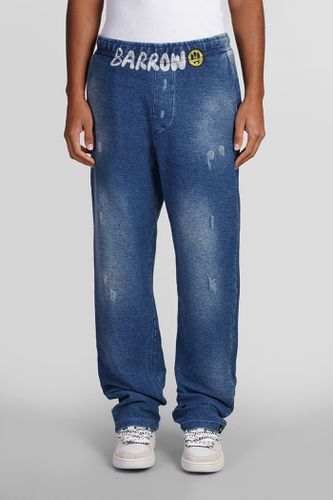 Barrow Pants In Blue Cotton - Barrow - Modalova