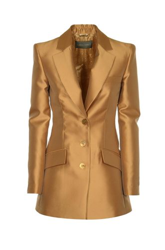 Single-breasted Tailored Satin Blazer - Alberta Ferretti - Modalova