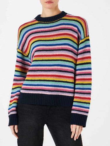 Woman Striped Crochet Sweater - MC2 Saint Barth - Modalova