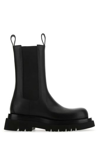 Black Leather Lug Boots - Bottega Veneta - Modalova