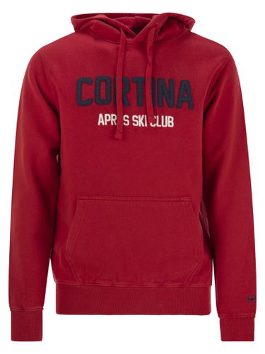 Mens Tribeca Sweatshirt With Cortina Apres Ski Club Logo Embroidery - MC2 Saint Barth - Modalova