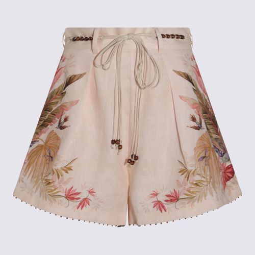 Zimmermann Cream Linen Shorts - Zimmermann - Modalova