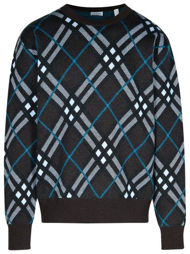 Burberry check Green Wool Sweater - Burberry - Modalova