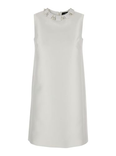 Sleeveless Mini Dress In Silk Blend Woman - Versace - Modalova