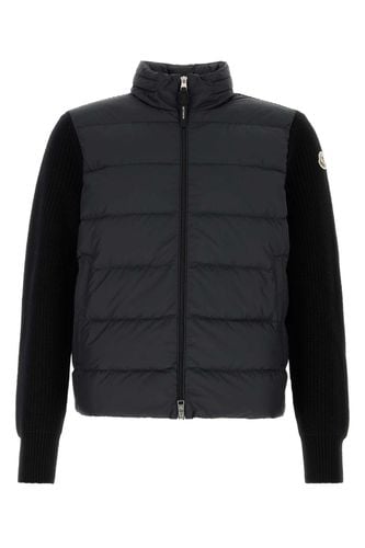 Moncler Black Wool Cardigan - Moncler - Modalova