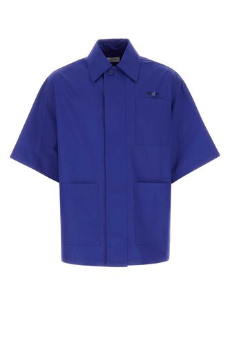 Blue Cotton Oversize Shirt - Off-White - Modalova