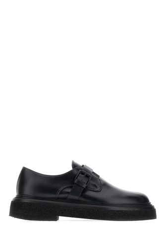 Black Leather Monk Strap Buckle Shoes - Max Mara - Modalova